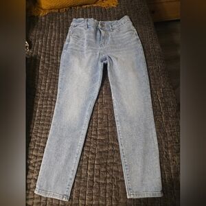 Express Mid Rise Skinny Flex Hyper Stretch Medium Short Light Wash Size 6–10